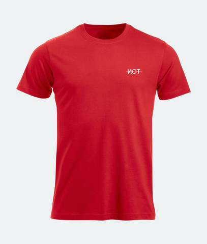 T-shirt Uomo “NOT” – Stampa minimal Lato Cuore Not Saudades