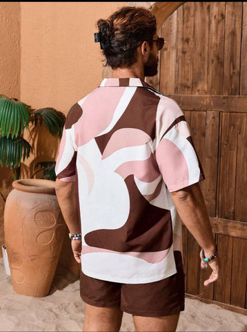 Costume da Bagno Uomo Marrone + Camicia Coordinata in Regalo – “Not Saudades” Not Saudades