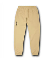 Jogger unisex nei colori nero e beige – 100% cotone, Made in Italy, con vita regolabile e stile confortevole
